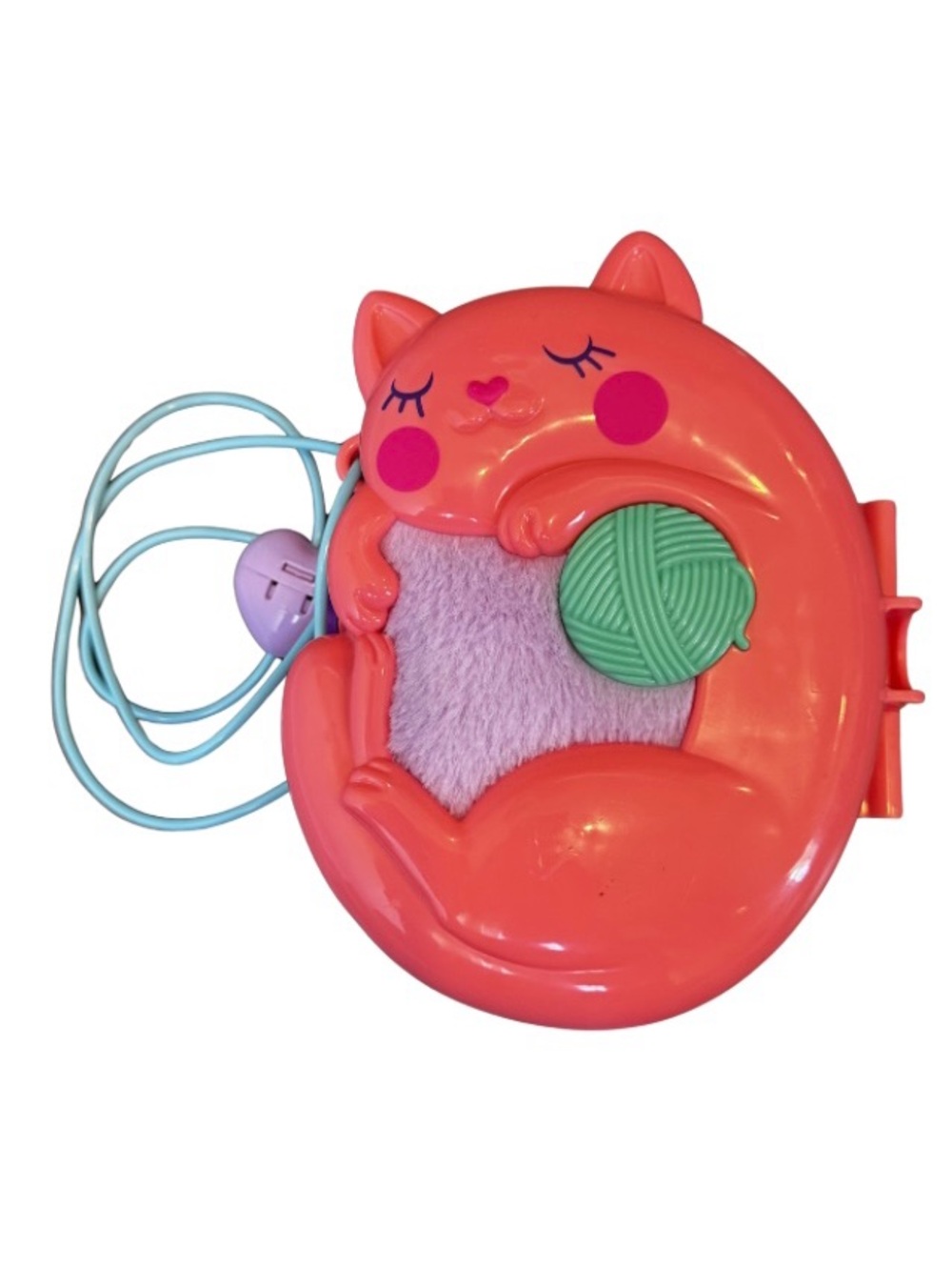 Polly Pocket Cuddly Cat Purse Playset & Accessories